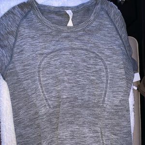 Grey Lululemon Swiftly Tech Short Sleeve